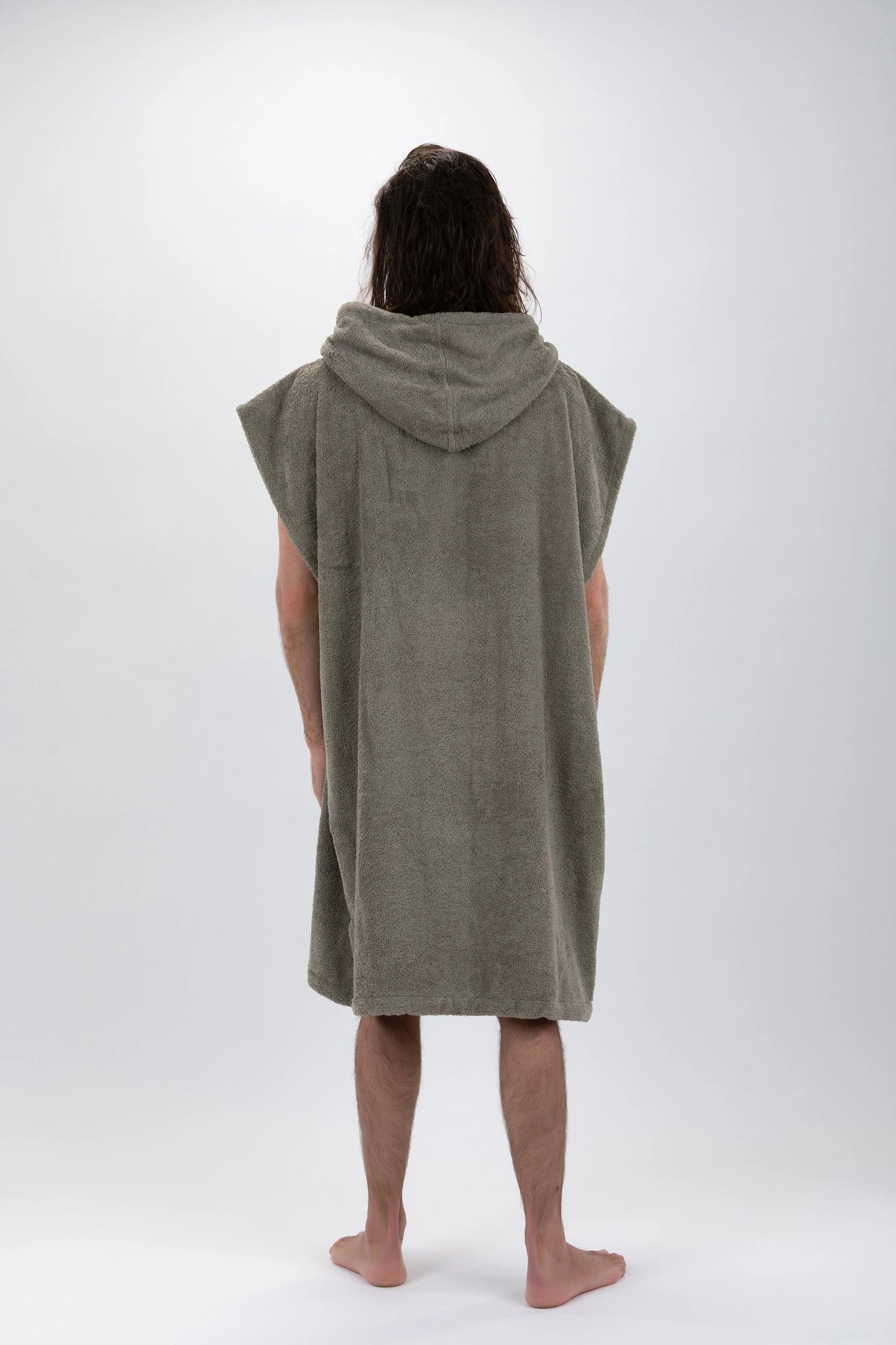 Poncho Surf Grün - Größe Large - Baumwolle - ohne Ärmel