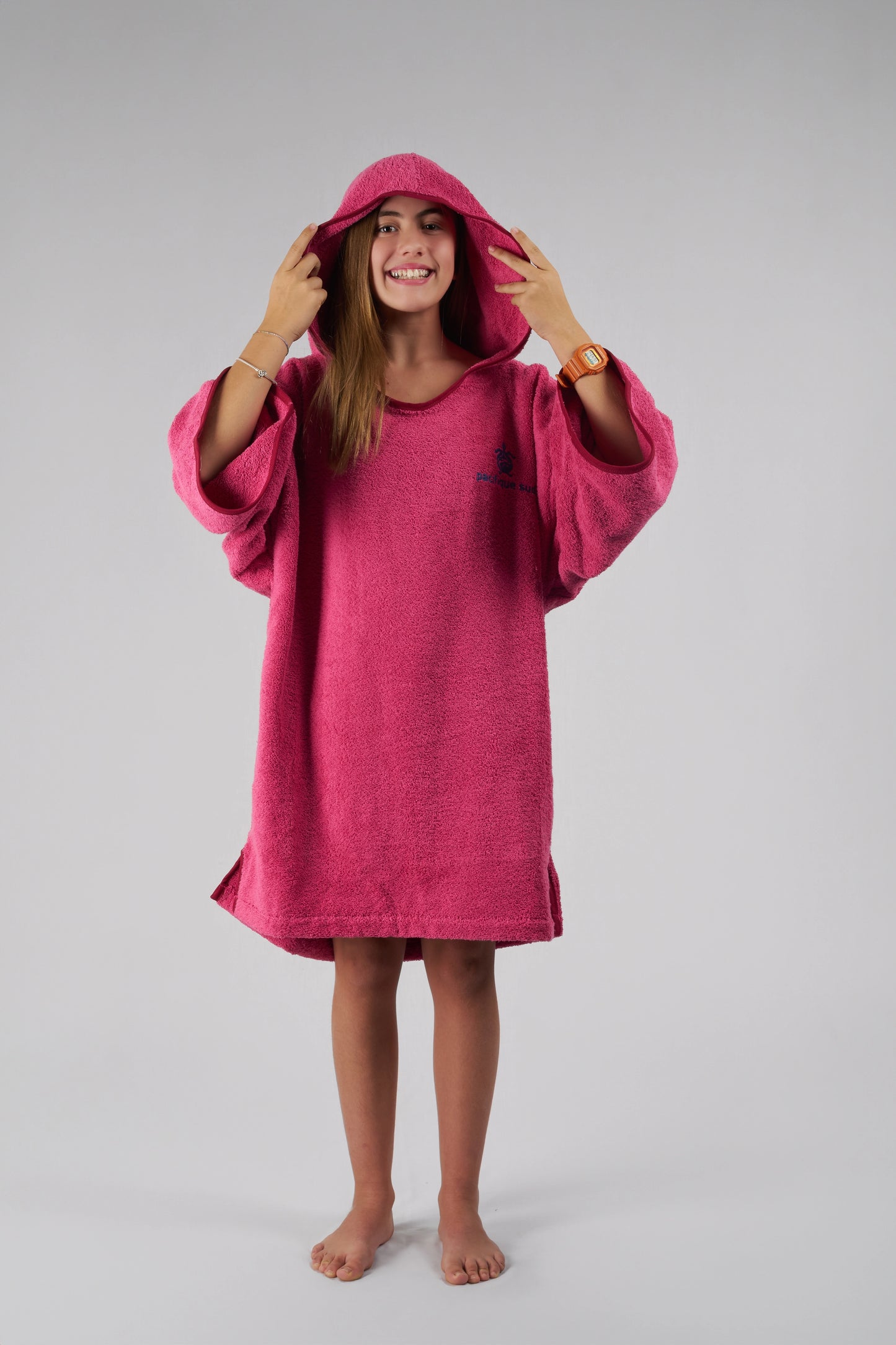 Poncho da surf per bambini blu