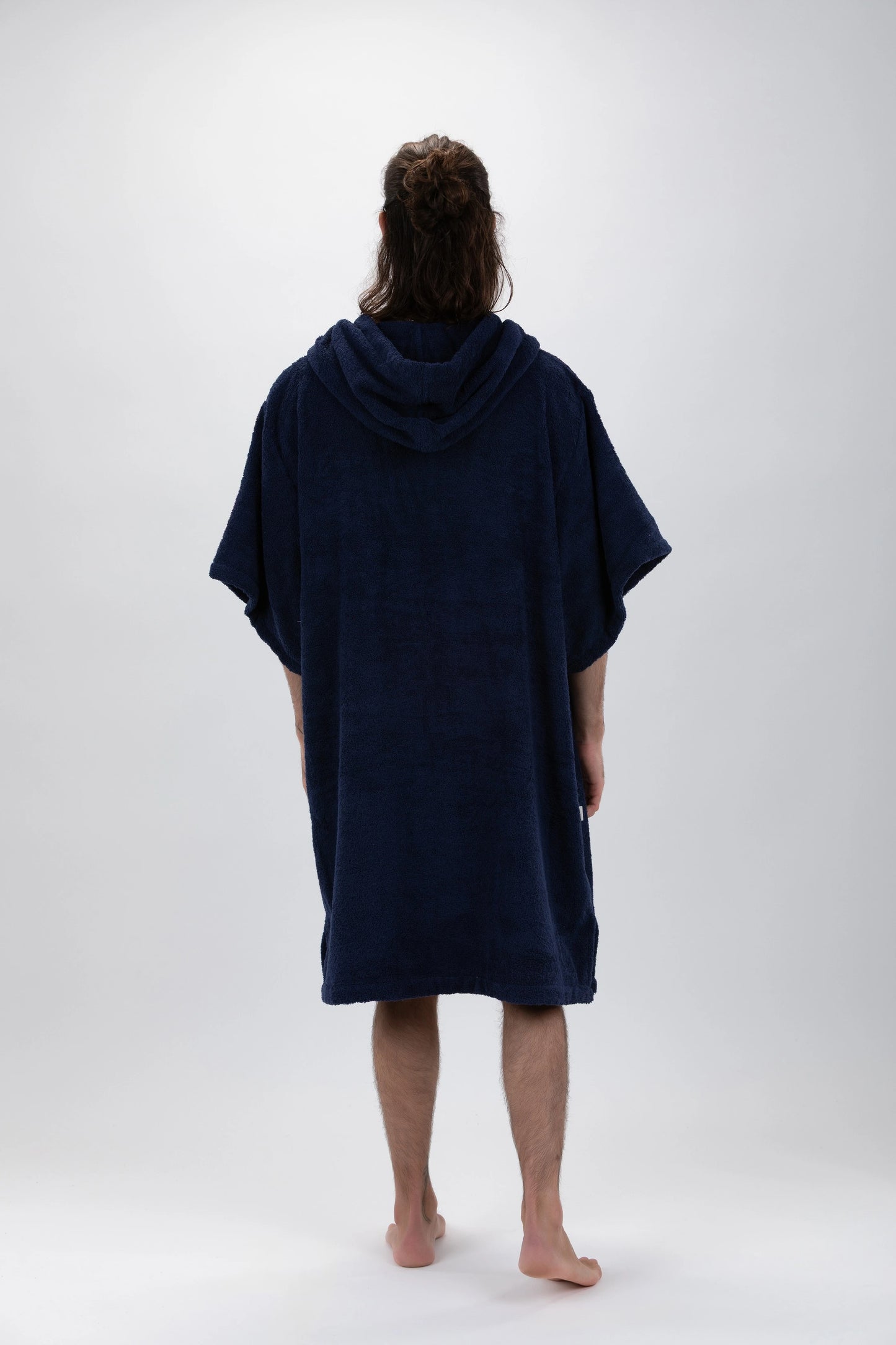 Poncho Surf Dunkelblau - Einheitsgröße - Baumwolle - mit Ärmeln