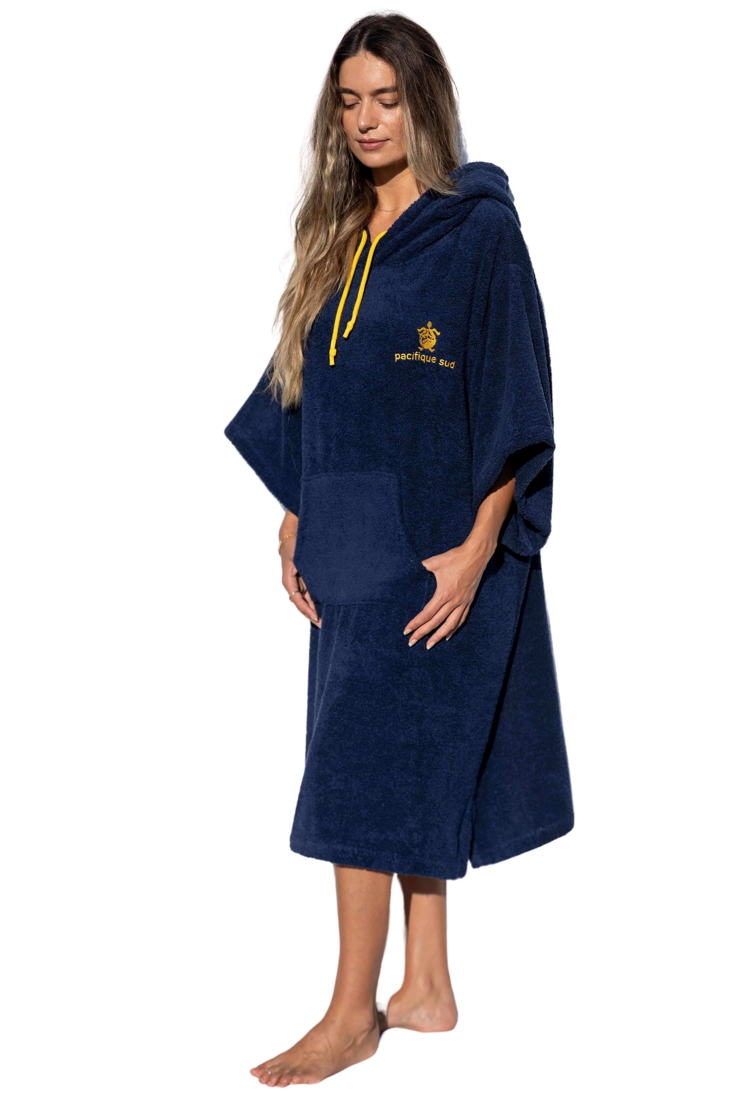 Poncho Surf Blue, Cotton