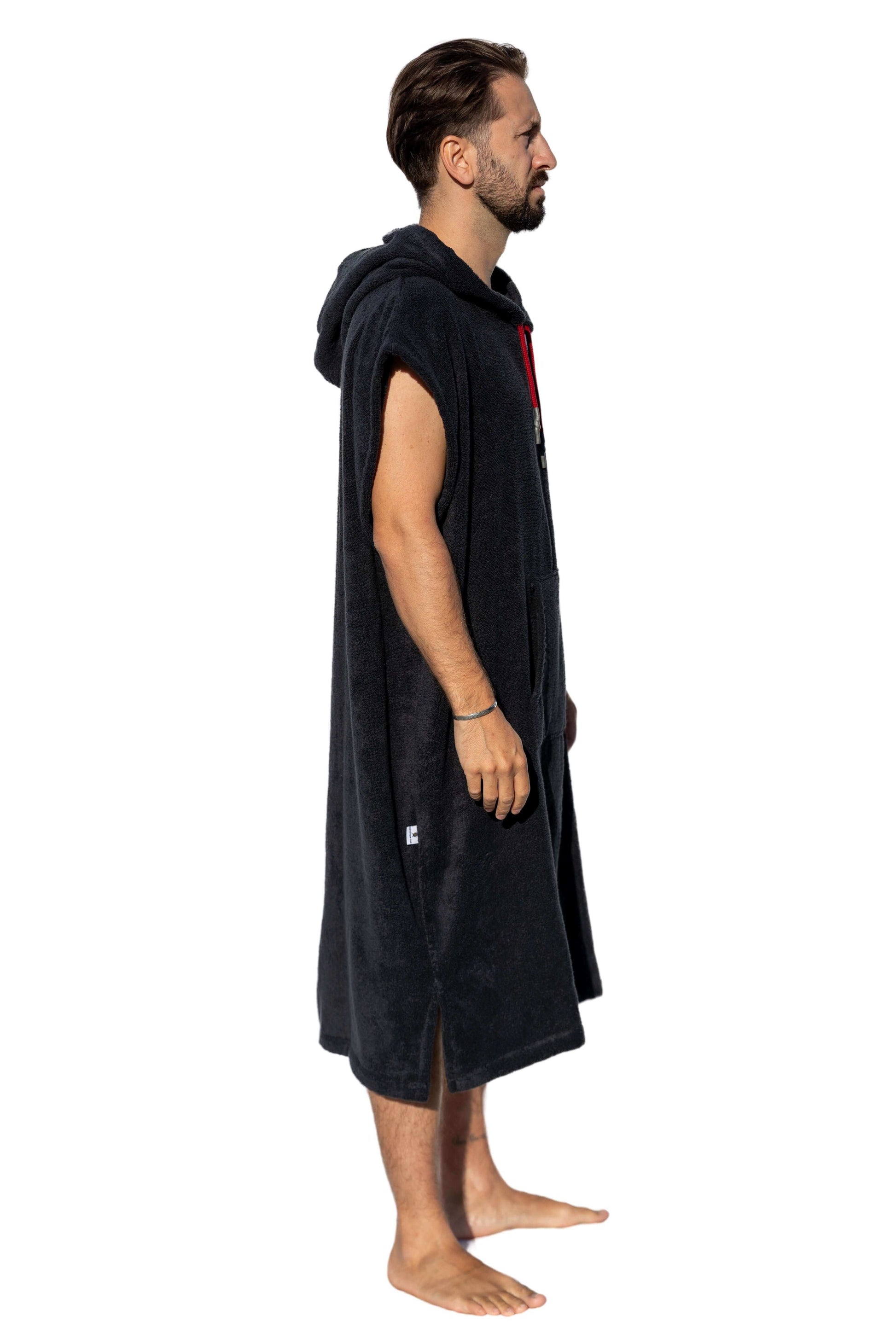  Poncho Surf Cinza Escuro sem mangas