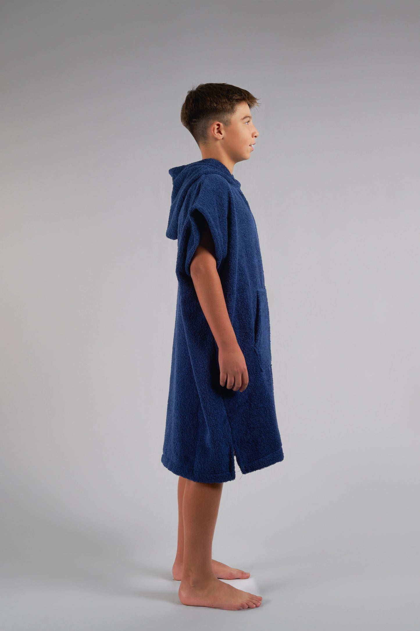 Poncho Surf Kids - Azul - Algodão - Sem Mangas