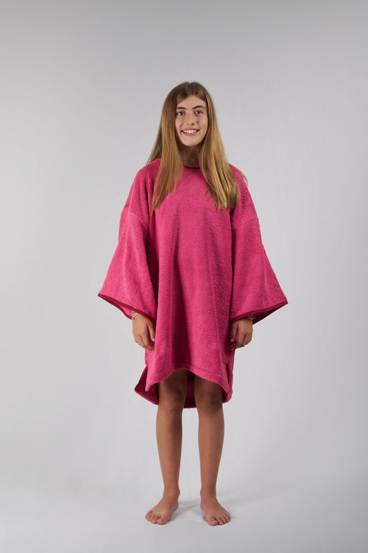 Poncho da surf per bambini blu