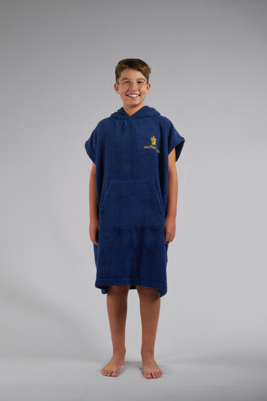 Poncho da surf per bambini blu