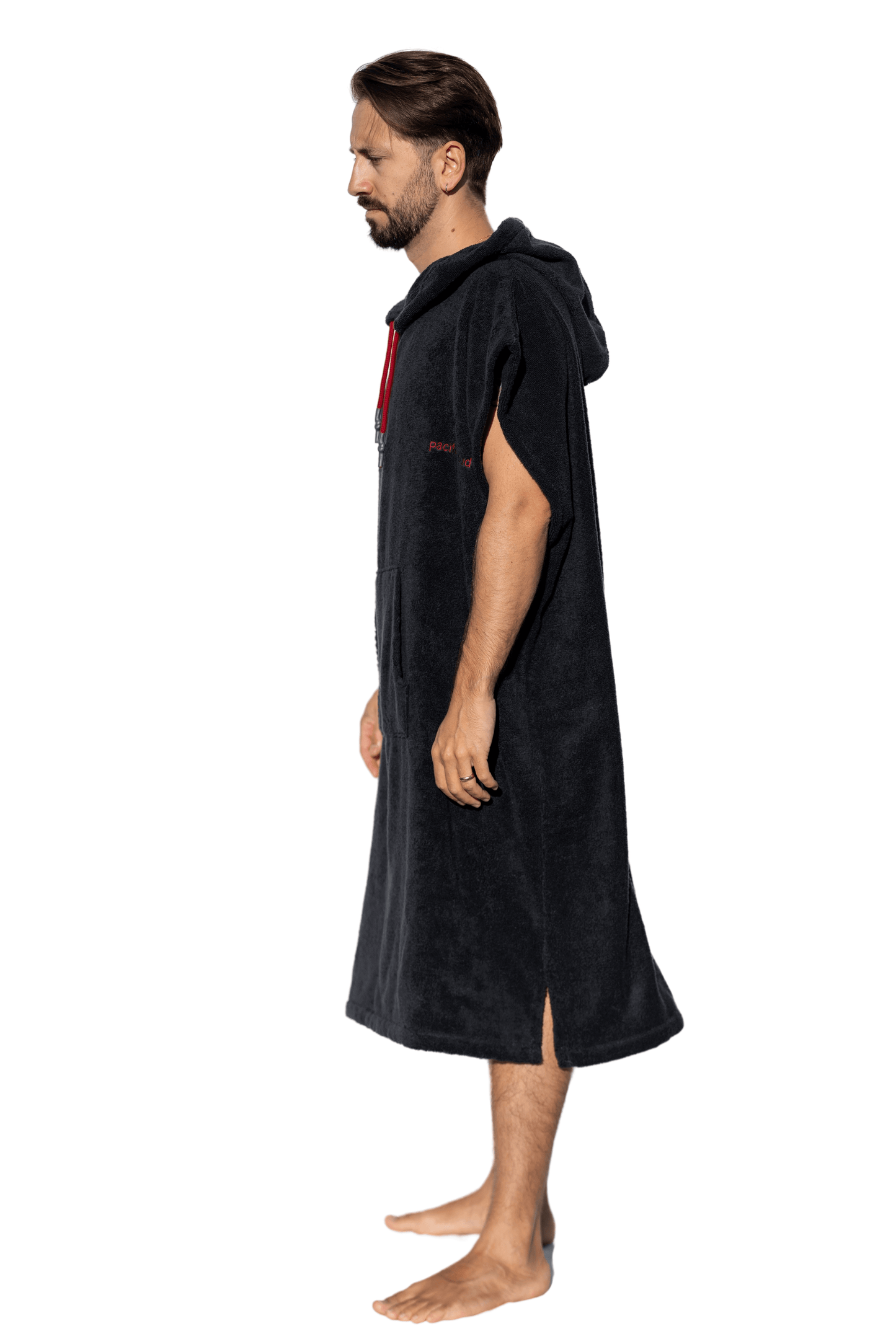  Poncho Surf Cinza Escuro sem mangas