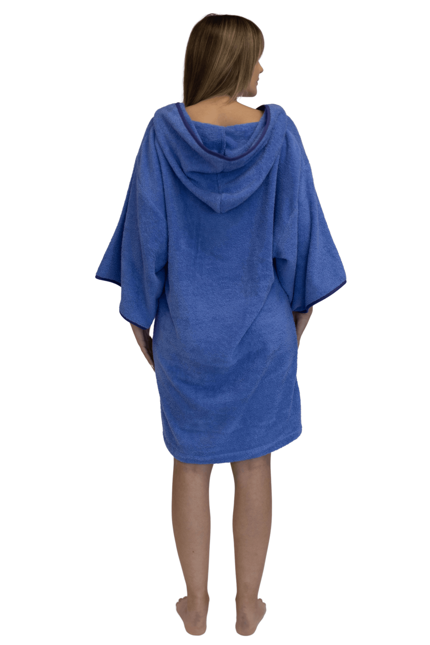 Purple Surf Poncho - One Size - with sleeves